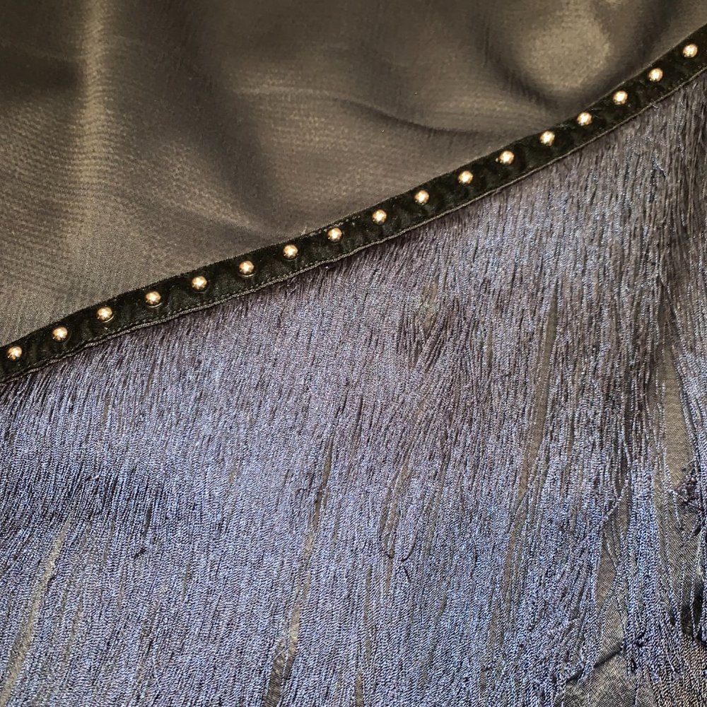 Sass and Bide fringe crossover skirt in navy - Picture 2 of 4